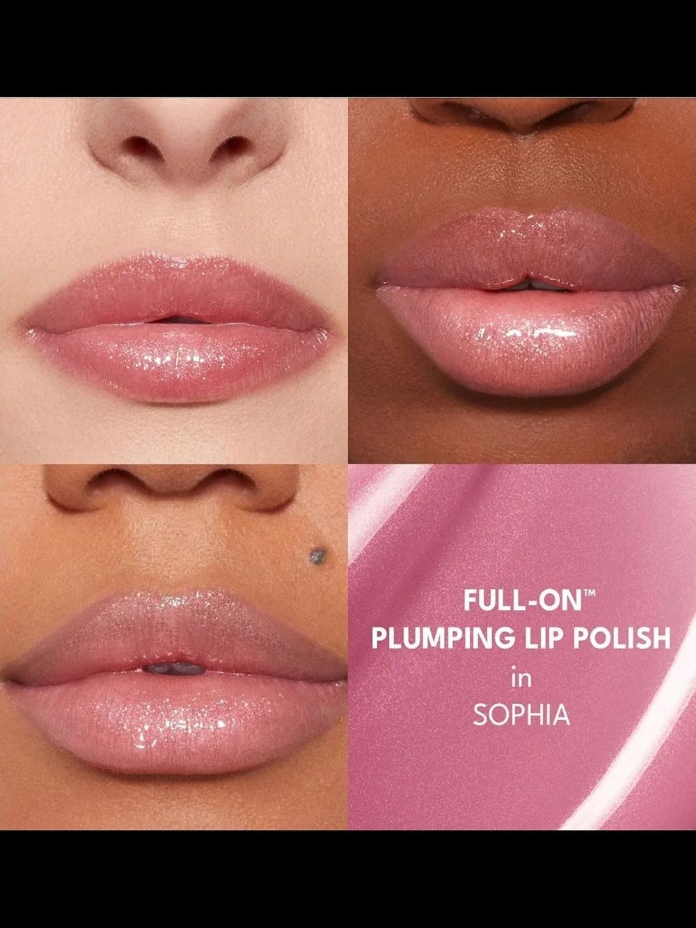 Buxom Full-On Plumping Lip Polish Sophia - Mauve Pink-NIB